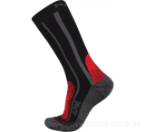 Ponožky ALPINE HUSKY čierno-červená