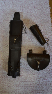 Tulec eliptický + lukostrelecká taška + chránič predlaktia