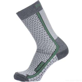 Ponožky TREKING  HUSKY šedo-zelená