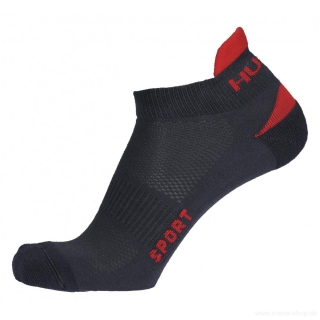 Ponožky SPORT HUSKY antracit-červené
