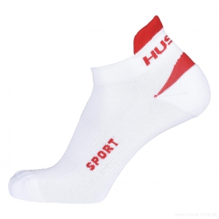 Ponožky SPORT HUSKY bielo-červené