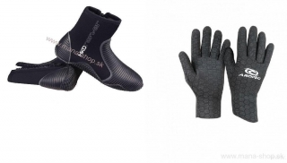 Topánky RAFTER + rukavice AROPEC ULTRASTRETCH 2 mm HIKO